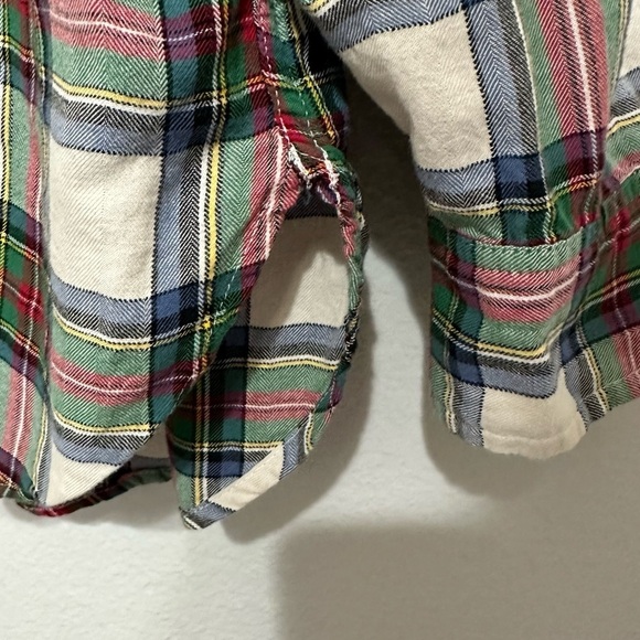 J. Crew Shirt Women's 12P Petite Stewart Tartan Plaid Button Down Long Sleeve - Picture 4 of 7